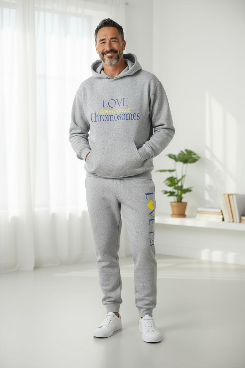 Down Syndrome Awareness Hoodie (Love Doesn't Count Chromosomes)