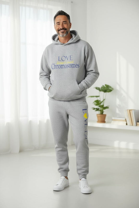 Down Syndrome Awareness Hoodie (Love Doesn't Count Chromosomes)
